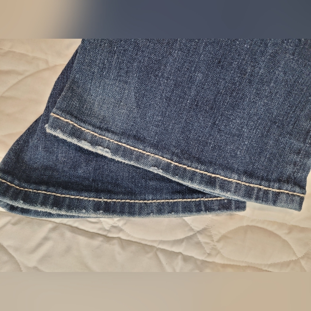 Miss Me Dark Blue Women's Bootcut Jeans Size 27 Bling Zebra Print - Picture 12 of 15